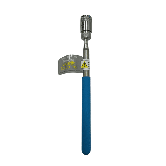 Telescoping Magnetic Flashlight Pickup Tool, Light Blue