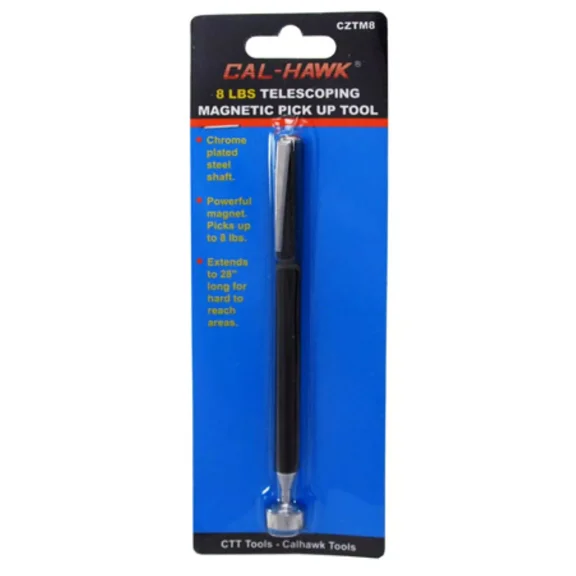 Telescoping Magnetic Pick Up Tool 8Lbs Magnet Chrome Plated Cal-Hawk
