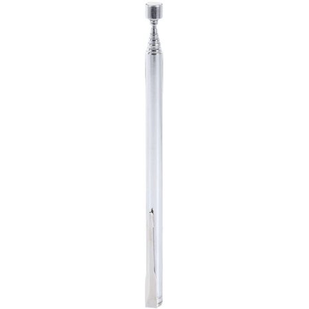 Portable Telescopic Magnetic Pick Up Tool Extending Rod Stick Powerful Magnet Head for Hard to Reach Places Handheld Tool (Silver)