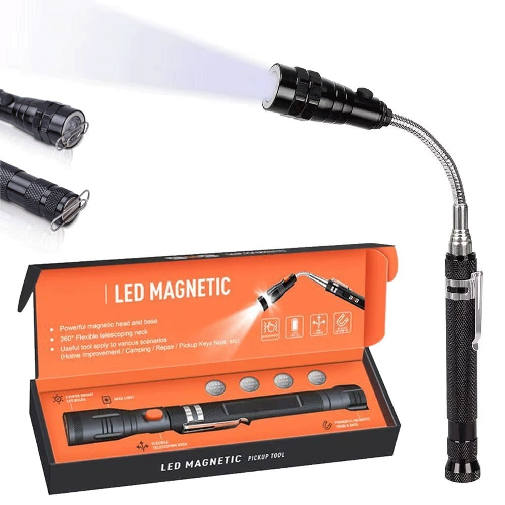 DODOWIN Contour Gauge & Magnetic Pickup Tool Set - 5" & 10" Profile Gauges With Extendable Magnet