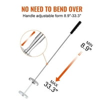 Telescoping Magnetic Sweeper, 35LB Pull, Extends 8.3-33in - Strong Magnet for Nails, Screws & Metal Parts - Handheld Pickup Tool