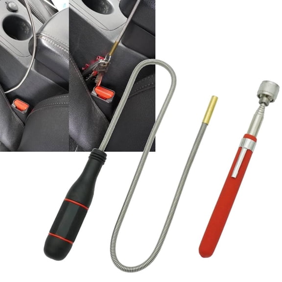 Telescoping Magnetic Sweeper Pickup Tool, 250inch Handheld Screws Parts Finder with 35LB Pull Capacity, Retractable Handle , Pick up Nails Screws