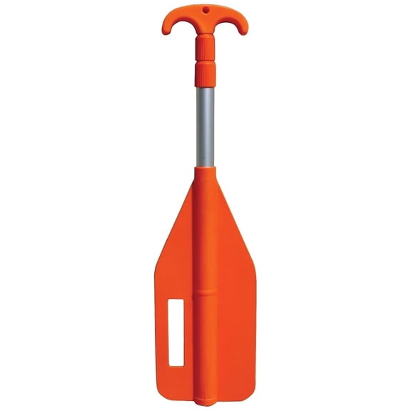 Telescoping Paddle with Boat Hook 24-72 Inch Adjustable Aluminum Shaft; Emergency Signaling; Compact Storage for Kayaks, Canoes & PWC