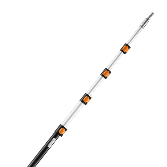 Telescoping Pole 6 to 24 FT Extension Multi-Purpose Pole Sturdy Aluminum Alloy Paint Extendable Pole with Flip-Lock Design Telescopic Pole for Painting Dusting and Cleaning