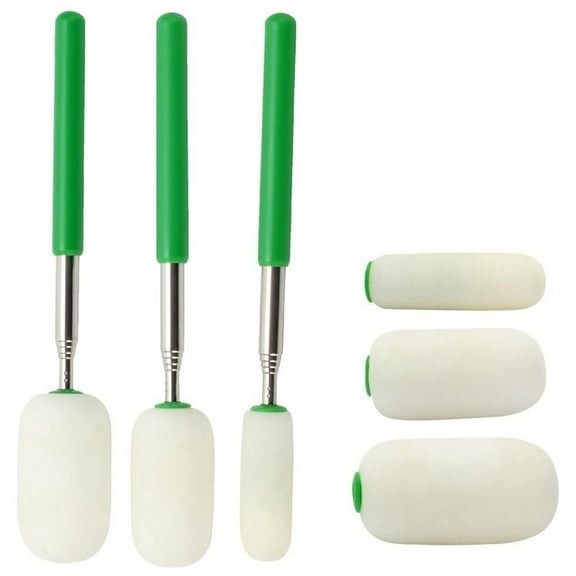 Telescoping Pottery Sponge Ceramic Shaping Tool,Telescoping Sponge Stick with Replacement Heads for Cleanup and Removing