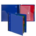 thumbnail image 1 of Telescoping Project Organizer Binder, 2-Pack 1 inch 3 Ring Binder with 5 Color Dividers, with Customized Front Cover & 1 Extra Pocket Blue, 1 of 7