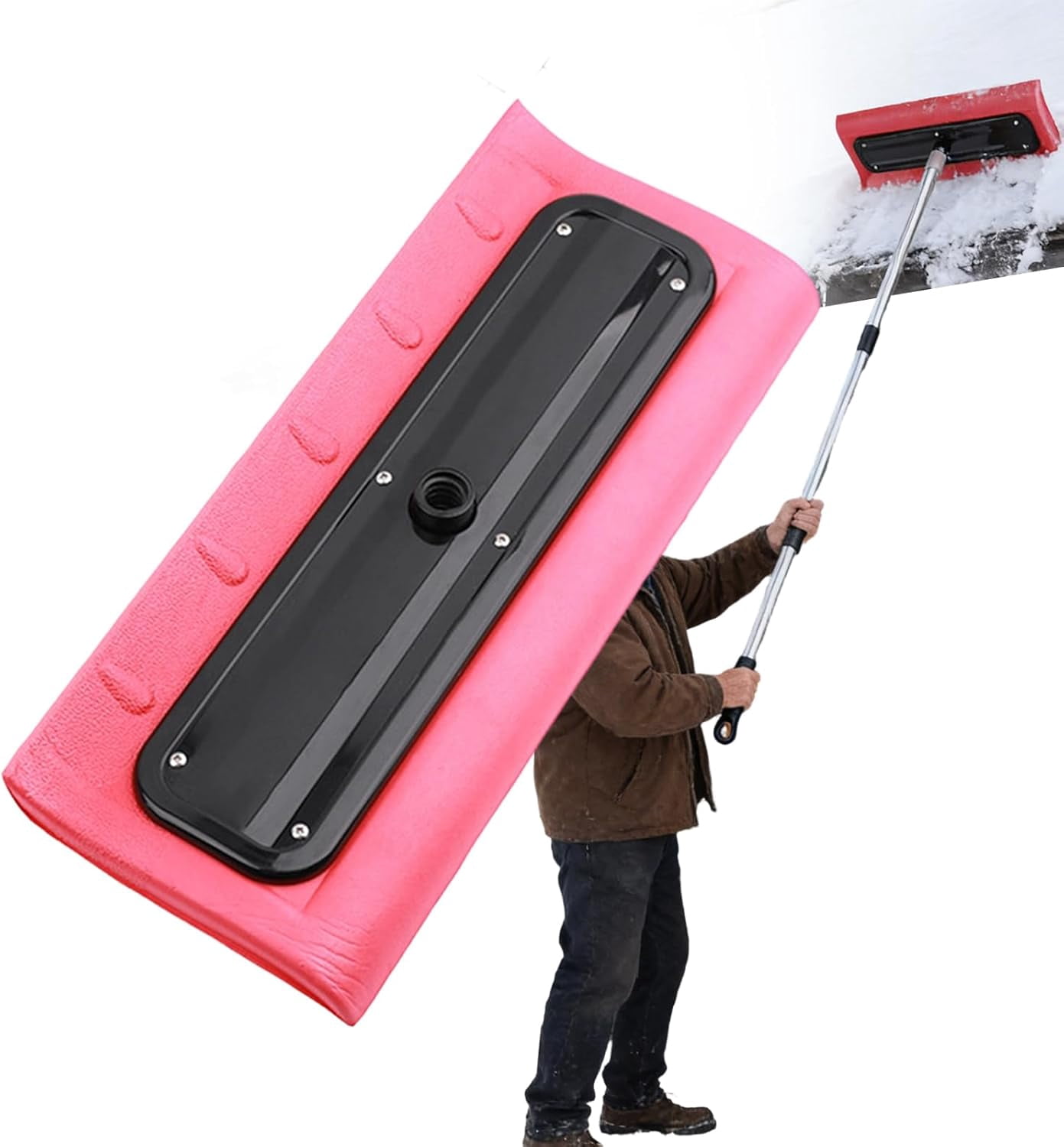 Telescoping Snów Rake | Roof Snow Rakes and Shovels, Foam Snow Pusher ...