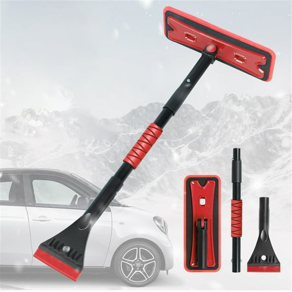 Telescoping Snow Broom & Ice Scraper For Car Windows, Ice Scrapers For Car Windshield，No-Scratch Foam Brush - Long And Extendable Ice Removal Tool ，Automotive Cleaning Accessories
