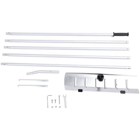 Telescoping Snow Roof Rake with Wheels Adjustable 20ft Extendable Handle Detachable Aluminium Versatile Snow Removal Tool for House Car$$Garden & Patio