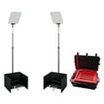 thumbnail image 1 of Telescript PRS-190-SDI-CC Full-Sized Public Speaking System with Two 19-Inch Backlit LED High-Bright Monitors and Custom Travel Foam Case, 1 of 7