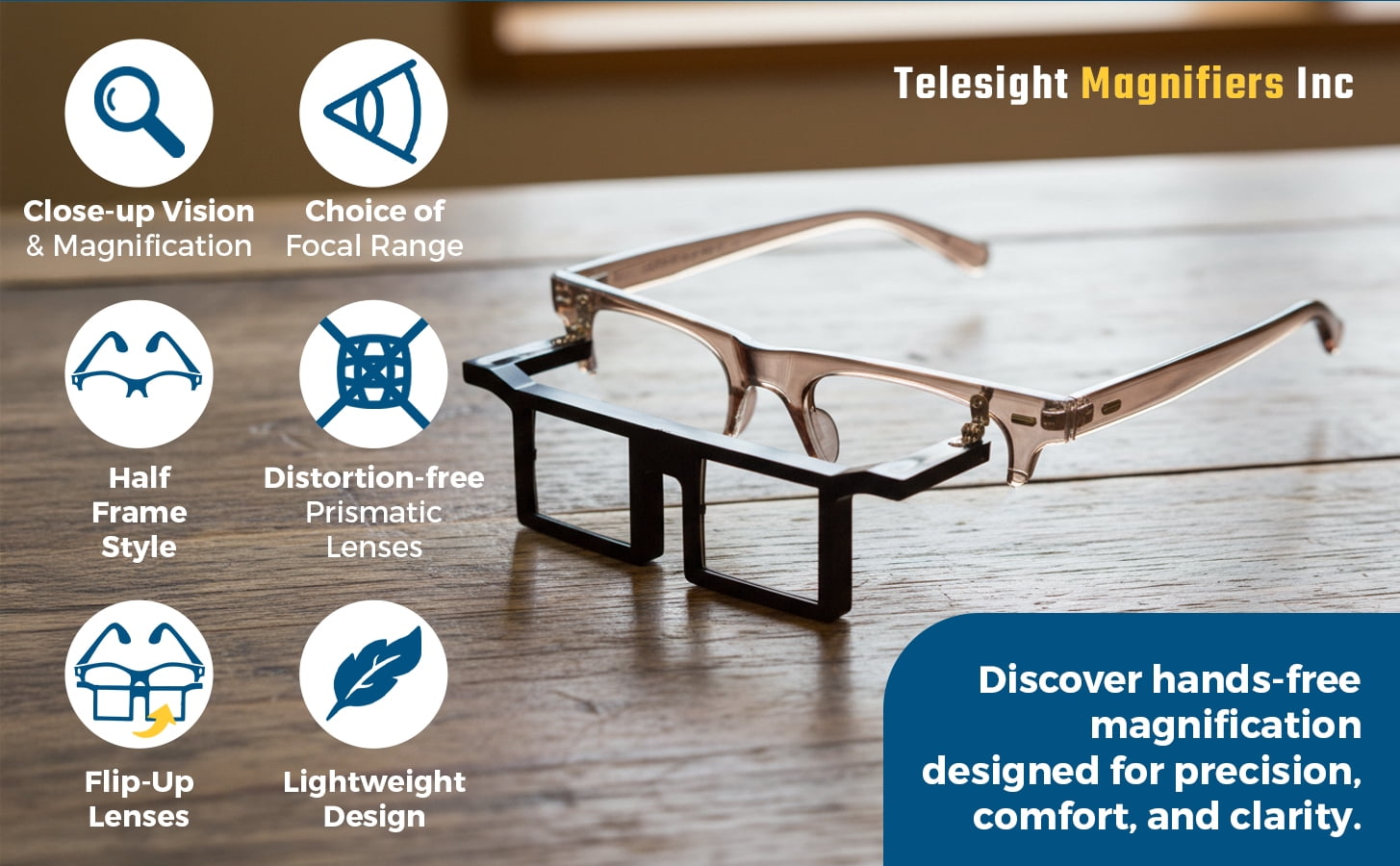 Telesight Magnifier Half Frame #45 - Walmart.com