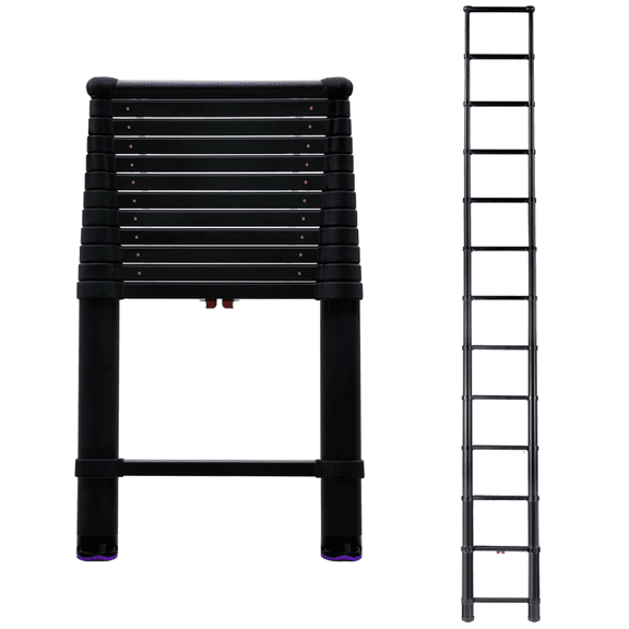 Telesteps 12.5ft Telescoping Tactical Extension Ladder – 16ft Reach, 300lb (1600ET)