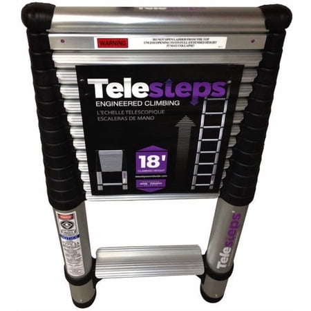 Telesteps 14.5ft Pro Telescoping Extension Ladder – 18ft Reach, 300lb (1800EP)