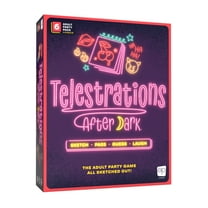 Telestrations: After Dark 6 Player 2nd Edition Board Game, Adults-Only Laugh Out Loud Must Have Party Game, Sketch What You Read & Guess What You Saw, New Look, Same NSFW Fun, 4-6 Player, by USAopoly