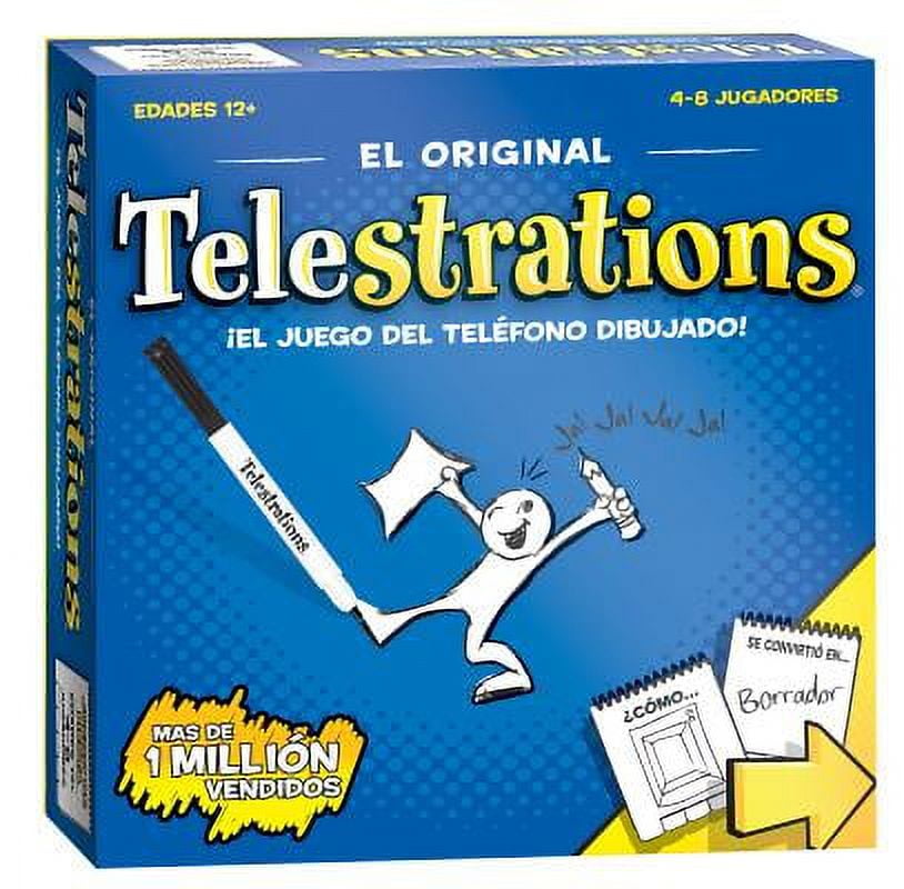 USAopoly Telestrations® – Spanish, 4 a 8 jugadores, Juego de Fiesta, 12+ Anos