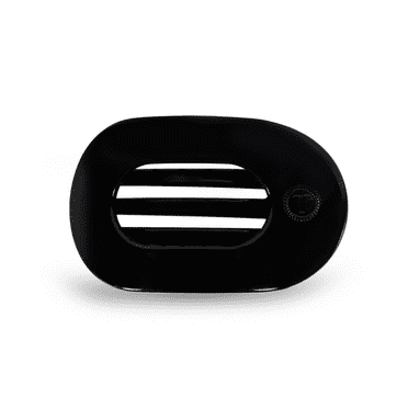 Teleties Jet Black Flat Round Clip - Medium-3.9inches