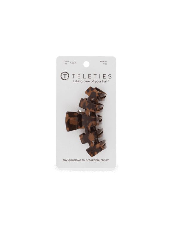 Claw Hair Clip, Tortoise, Medium