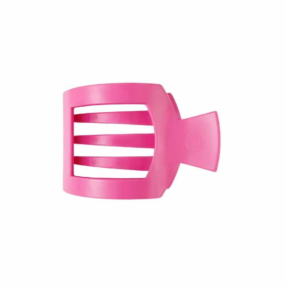 Teleties Paradise Pink Flat Square Hair Clip - Small-3inches Small-3inches