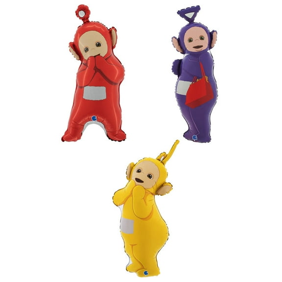 Teletubbies (3) Po Tinkie Winkie and Laa Laa Mylar Foil Party  Decoration Balloons