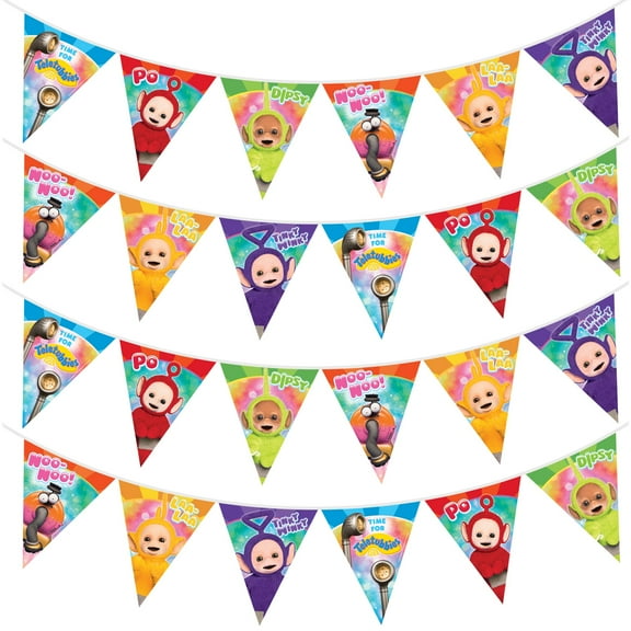 Teletubbies Birthday Banner Pennant 2 Pack - Teletubbies Party Decorations