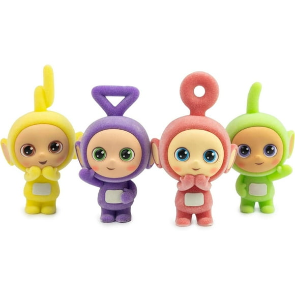 Teletubbies Cheebees Po, Laa Laa, Dipsy & Tinky Winky Collectible Figure 4-Pack Set