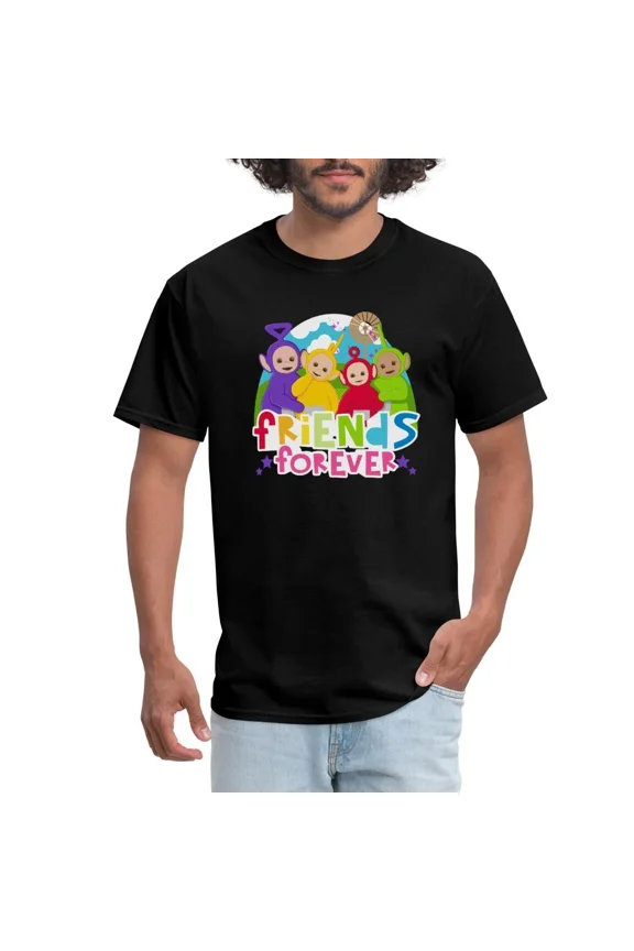 Teletubbies Friends Forever Cute Friendship Graphic Style Unisex T-Shirt, S-5XL