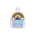 thumbnail image 1 of Teletubbies Mini Backpack, Rainbow Flower Design, Small Travel Bag for Men and Women, Multi, 1 of 5