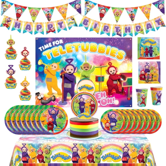 Teletubbies Party Decorations Ultimate Set for 24 Guests