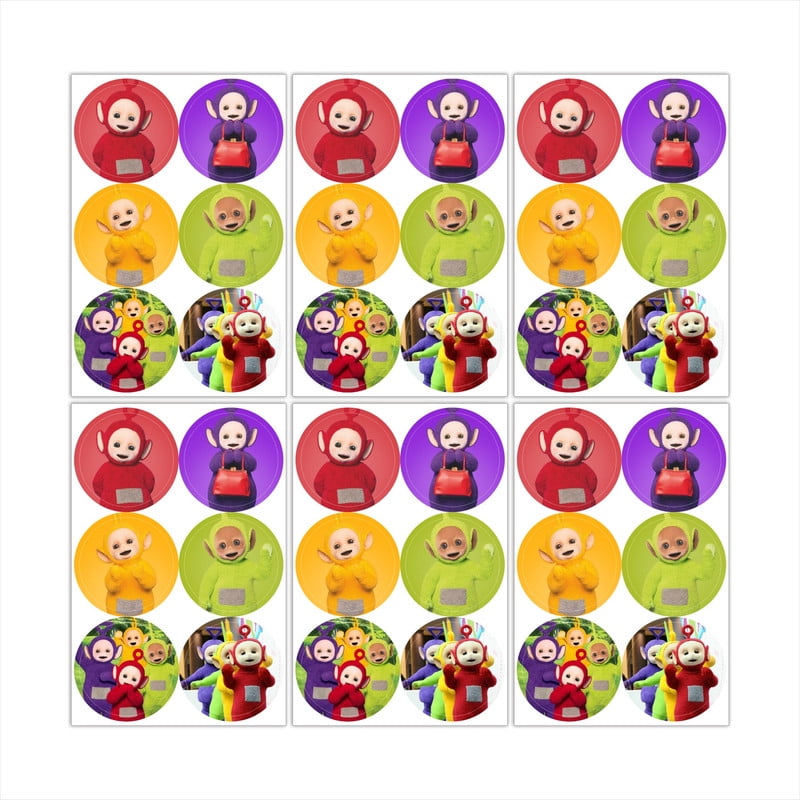 Teletubbies Stickers Labels Birthday Party Favors Thank You Themed ...
