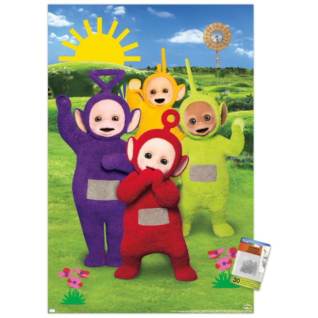Teletubbies - Time For Teletubbies Wall Poster with Pushpins, 22.375" x ...