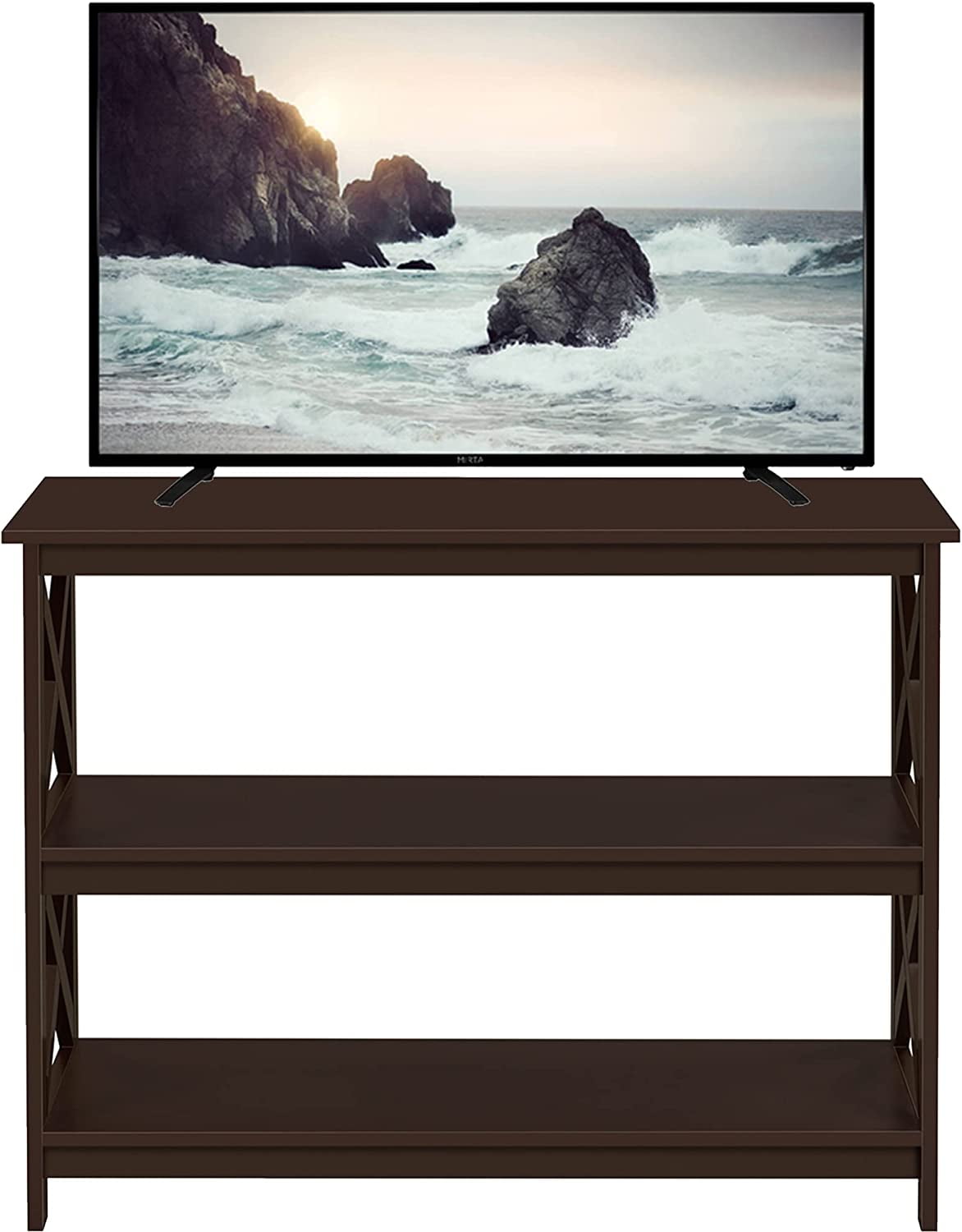 Television Stands & Entertainment Centers with 3 Tier Storage Shelf TV