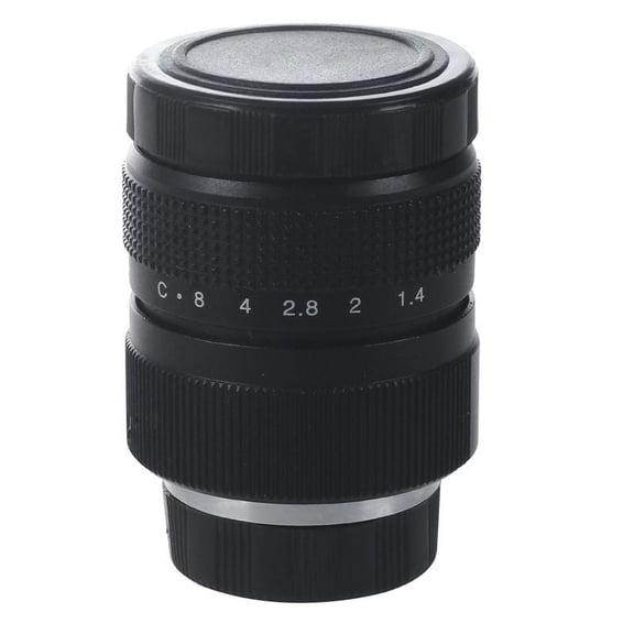 Television TV Lens/CCTV Lens for C Mount Camera 25mm F1.4 in Black
