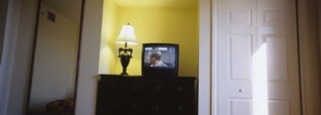 Television and lamp in a hotel room Las Vegas Clark County Nevada USA Canvas Art - Panoramic Images (18 x 7)
