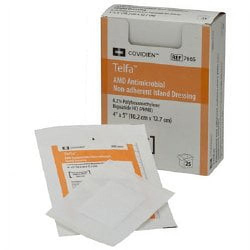Telfa AMD Antimicrobial Dressing 4 X 5 Inch Sterile, 7665 - EACH -  Walmart.com