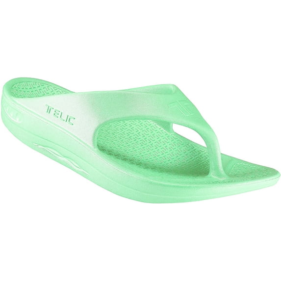 Telic Arch Support Pain Relief Energy Flip Flops - XS - Cool Mint