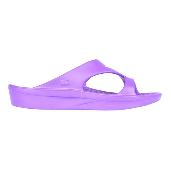 TELIC Adult Unisex Z-Strap Slide Sandals, Color: Purple Pearl, Size: ML (702-72-ML)