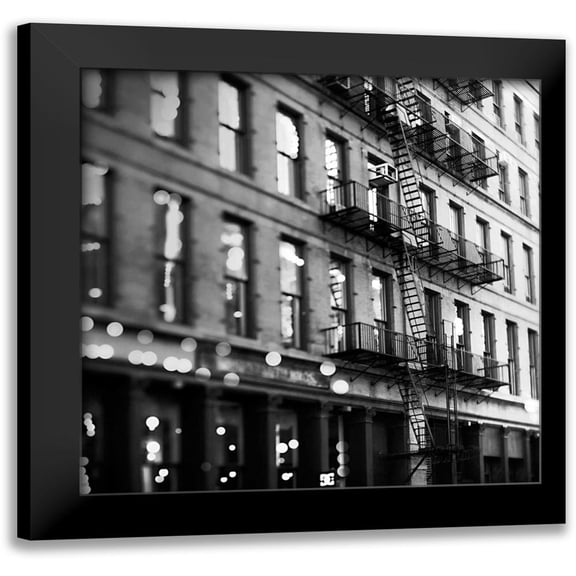 Telik, Tracey 12x12 Black Modern Framed Museum Art Print Titled - Soho Buildings BW