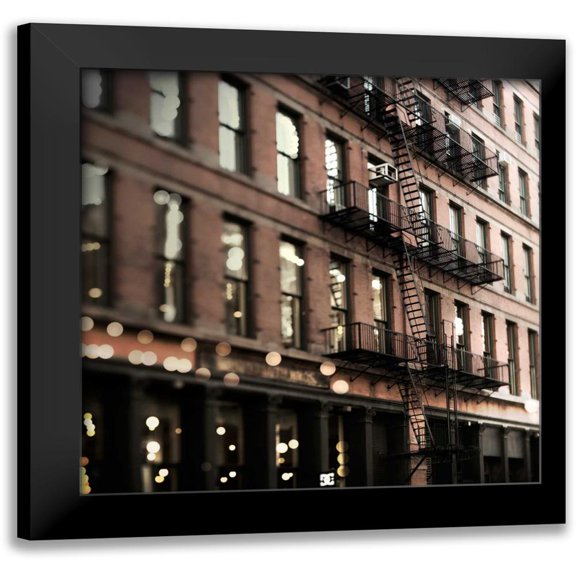Telik, Tracey 12x12 Black Modern Framed Museum Art Print Titled - Soho Buildings