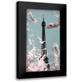 thumbnail image 1 of Telik, Tracey 14x24 Black Modern Framed Museum Art Print Titled - Spring Eiffel Pastel, 1 of 5