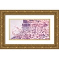 thumbnail image 1 of Telik, Tracey 14x9 Gold Ornate Wood Framed with Double Matting Museum Art Print Titled - Eiffel Blossoms, 1 of 4