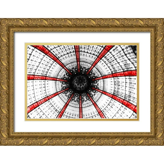 Telik, Tracey 24x17 Gold Ornate Wood Framed with Double Matting Museum Art Print Titled - Crimson Lafayette