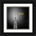 thumbnail image 1 of Telik, Tracey 26x26 Black Ornate Wood Framed with Double Matting Museum Art Print Titled - Golden Empire Spike, 1 of 4
