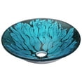 thumbnail image 1 of Telina Series Deco-Glass Vessel Sink in Lustrous Blue and Black, 1 of 9