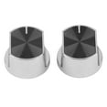 thumbnail image 1 of Telituny Stove Knob-2pcs Universal Gas Stove Cooker Part Control Knobs Replacement Metal Rotatory Switch, 1 of 8