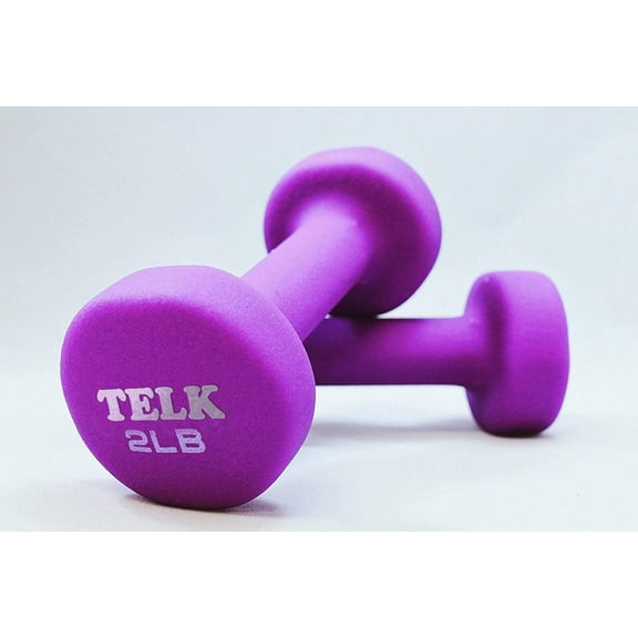 Neoprene Coated Deluxe 2 Lb Dumbbells Hand Weights