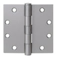 thumbnail image 1 of Tell 4-1/2 In. Square Satin Chrome Commercial Plain Bearing Door Hinge (3-Pack), 1 of 2