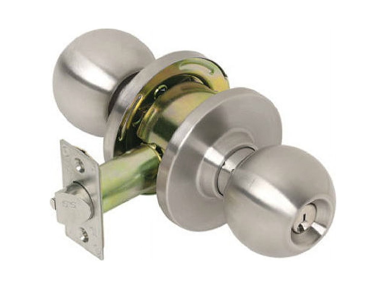 Tell CL100006 Heavy Duty Commercial Grade 2 Ball Knob Storeroom Lockset