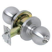 Tell CL100008 Commercial Ball Entry Knob Lock, Satin Satinless Steel