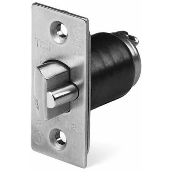 Tell Manufacturing CL100184 2-3/4" Satin Stainless Steel Guarded Cylindrical Latch Bolt