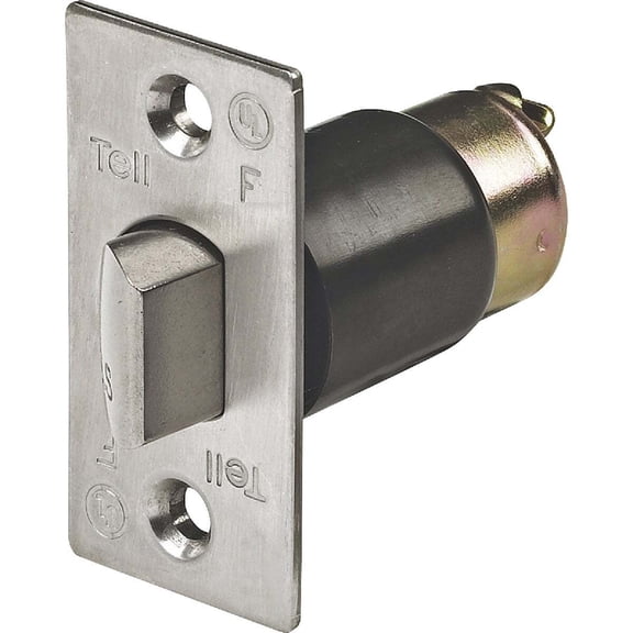 Tell Manufacturing CL100185 2-3/4" Satin Stainless Steel Unguarded Cylindrical Latch Bolt